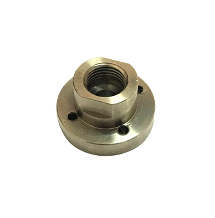 Flange de tubo roscado de aço usinado CNC